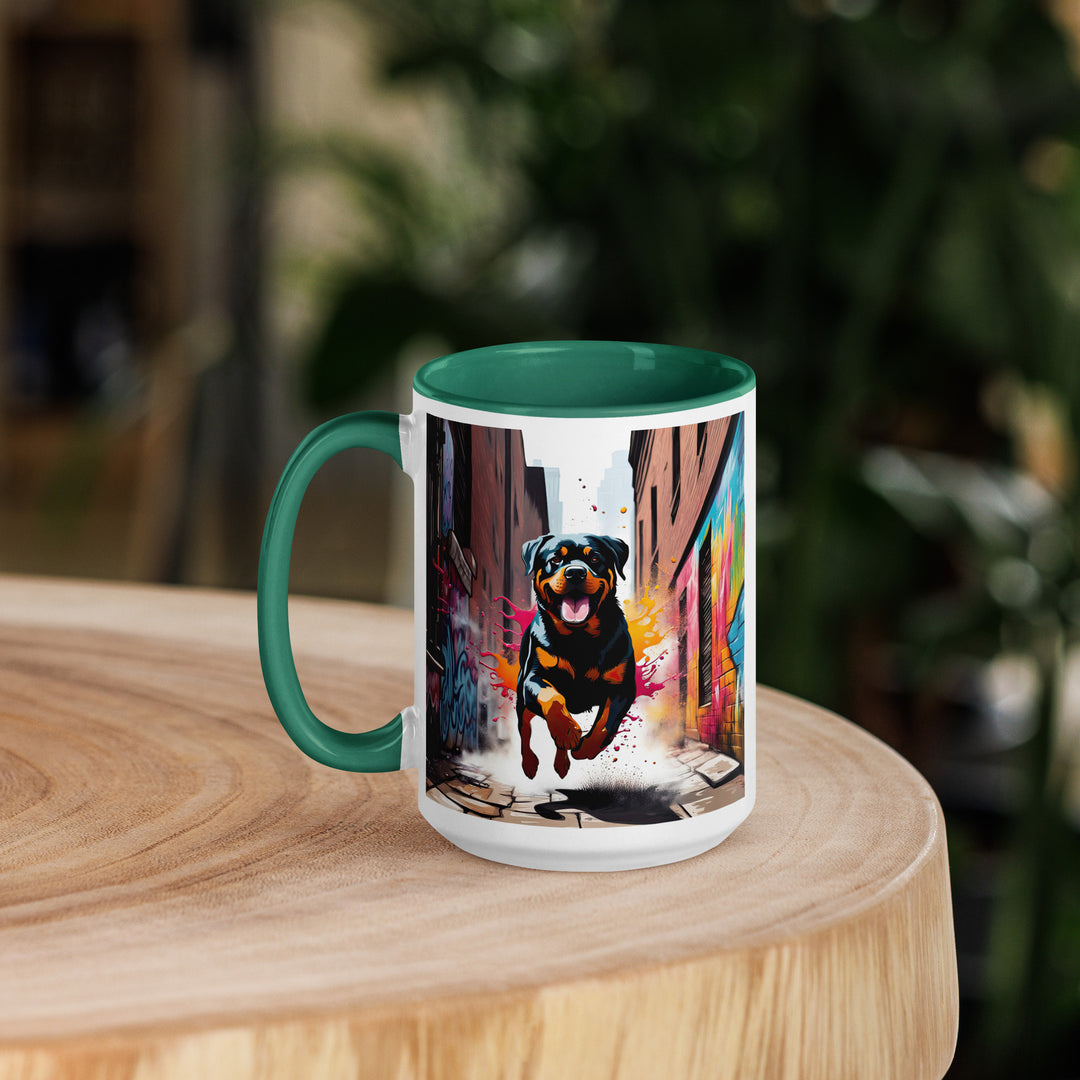 Rottweiler- Mug with Color Inside