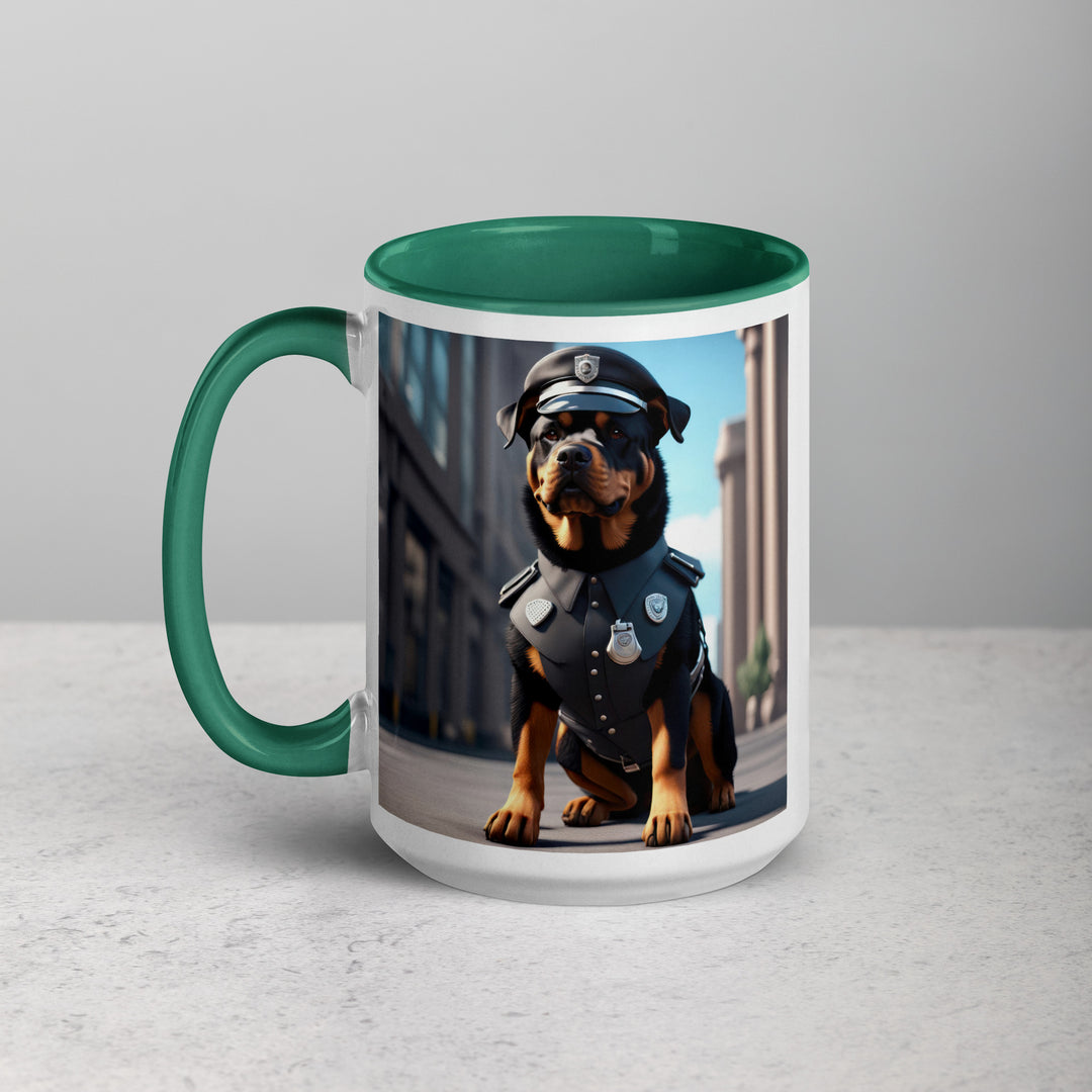 Rottweiler- Mug with Color Inside v3