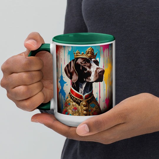 German Shorthaired Pointer- Mug with Color Inside