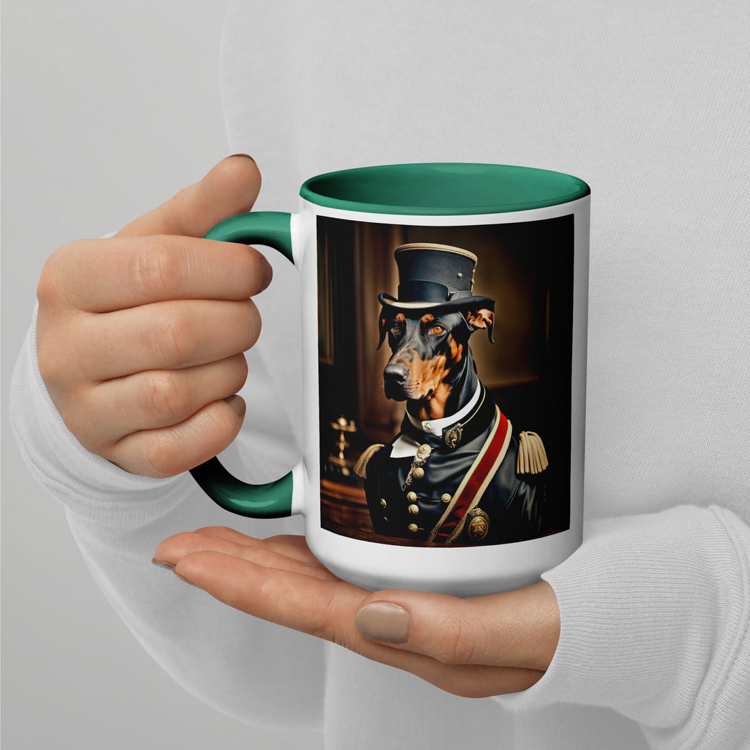 Doberman Pinscher- Mug with Color Inside v2