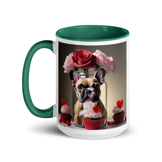 French Bulldog Romantic- Mug with Color Inside