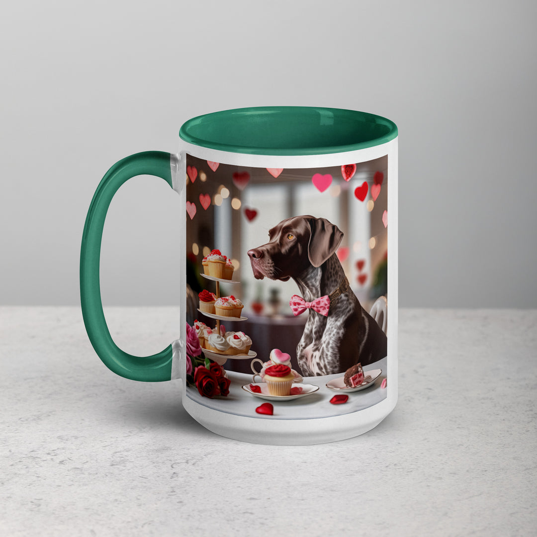 German Shorthaired Pointer Romantic- Mug with Color Inside