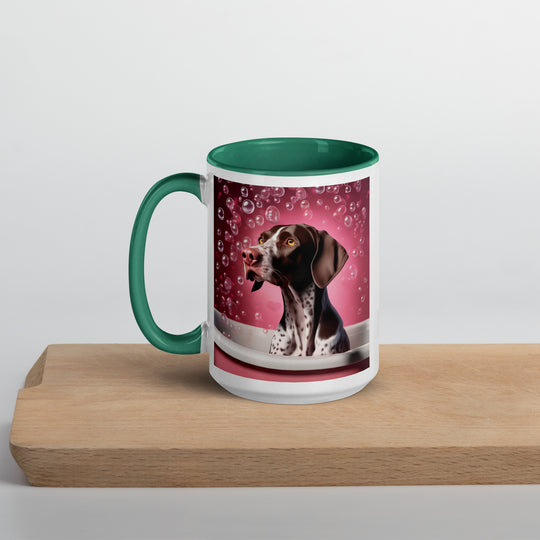 German Shorthaired Pointer Romantic- Mug with Color Inside v3