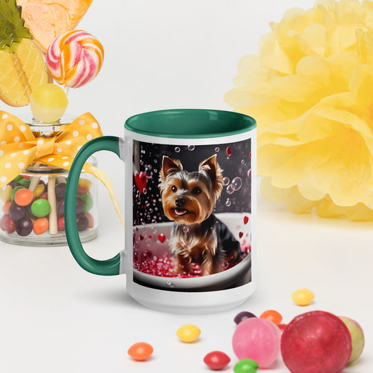 Yorkshire Terrier Romantic- Mug with Color Inside