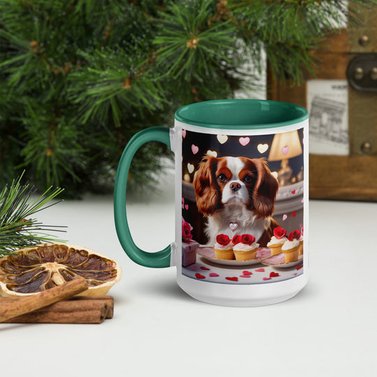 Cavalier King Charles Spaniel Romantic- Mug with Color Inside