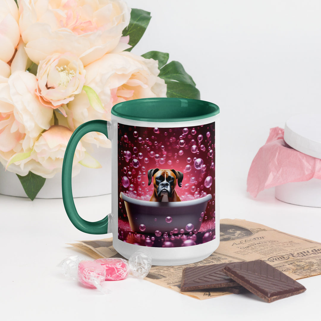 Boxer Romantic- Mug with Color Inside