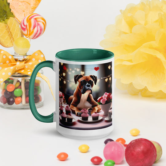 Boxer Romantic- Mug with Color Inside v2