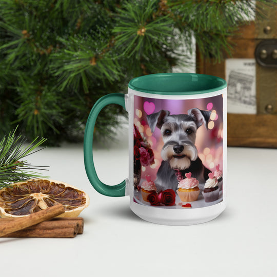 Miniature Schnauzer Romantic- Mug with Color Inside