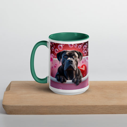 Cane Corso Romantic- Mug with Color Inside