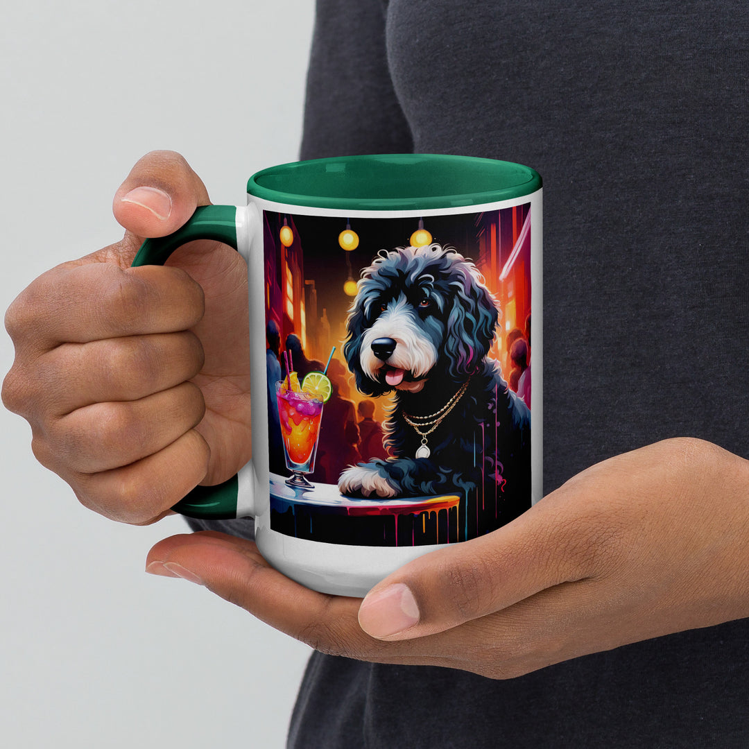 Bernedoodle General- Mug with Color Inside v4