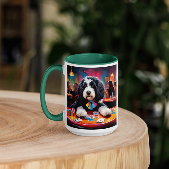 Bernedoodle General- Mug with Color Inside v5