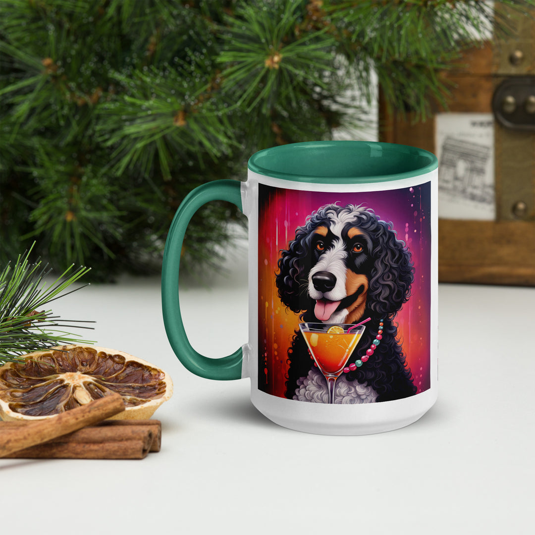 Bernedoodle General- Mug with Color Inside v6