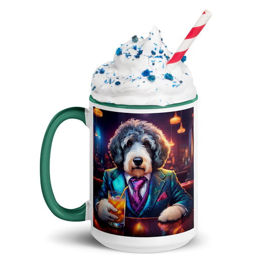 Bernedoodle General- Mug with Color Inside v8