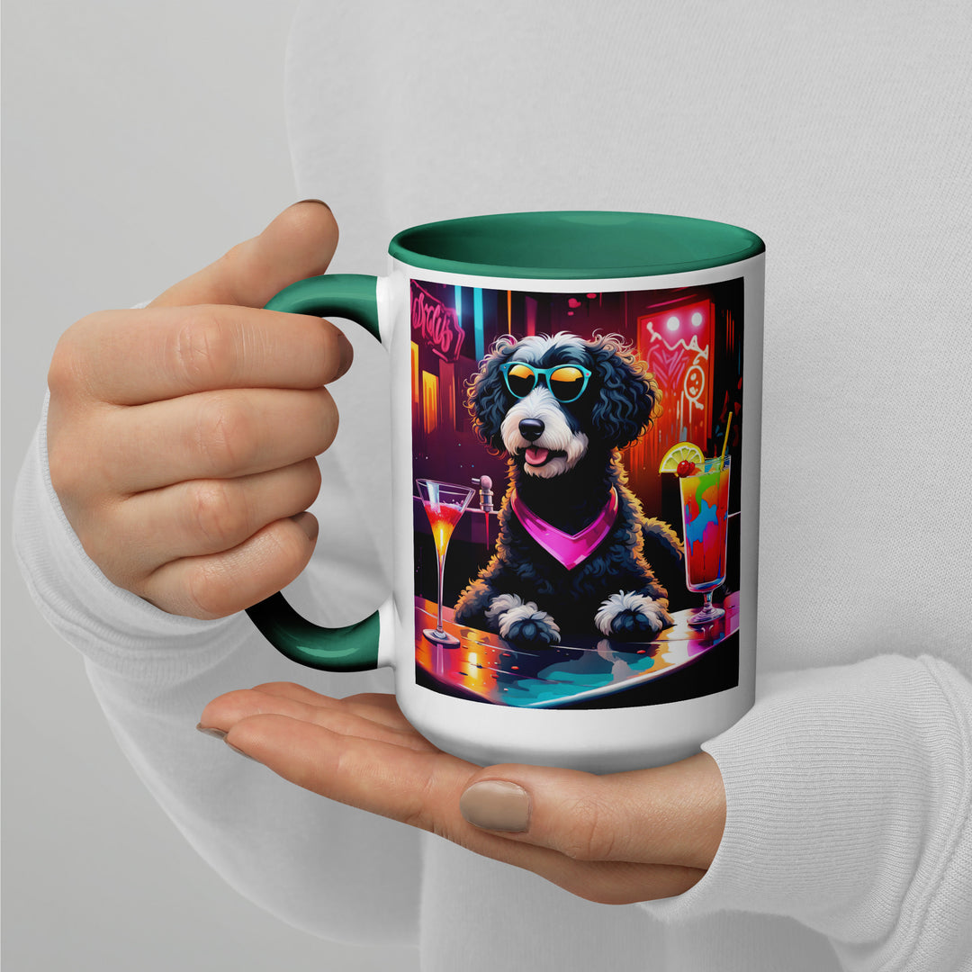 Bernedoodle General- Mug with Color Inside v17