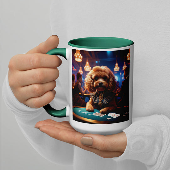 Cavapoo General- Mug with Color Inside v8