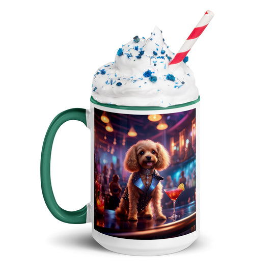 Cavapoo General- Mug with Color Inside v7