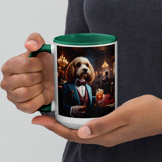 Cavapoo General- Mug with Color Inside v10