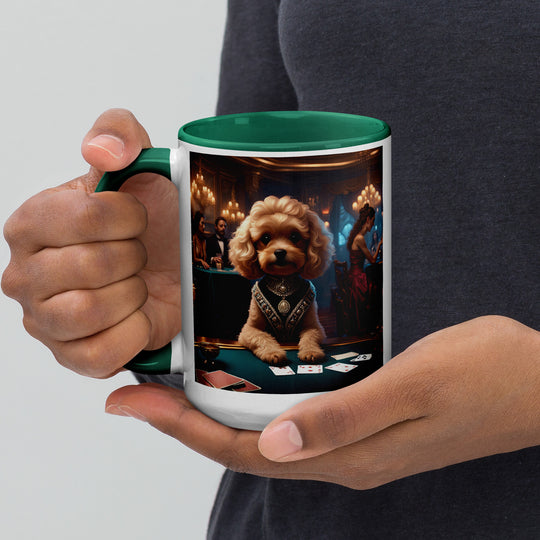 Cavapoo General- Mug with Color Inside v15