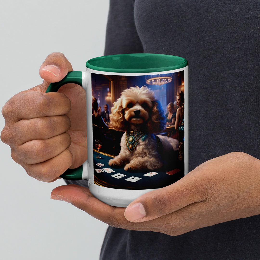 Cavapoo General- Mug with Color Inside v20