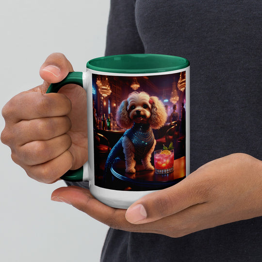 Cavapoo General- Mug with Color Inside v22