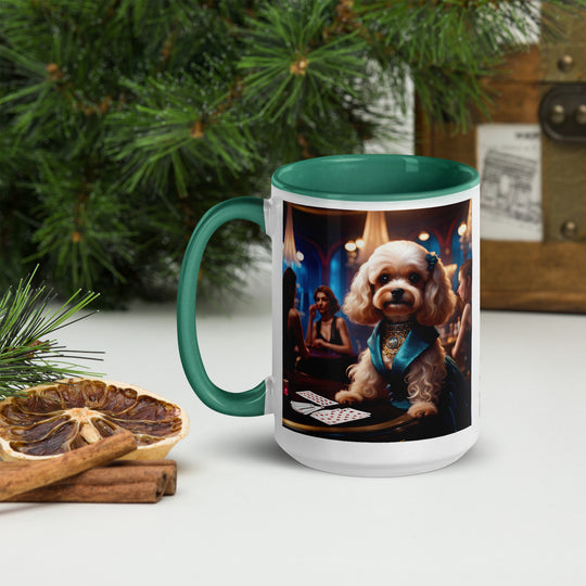 Cavapoo General- Mug with Color Inside v21