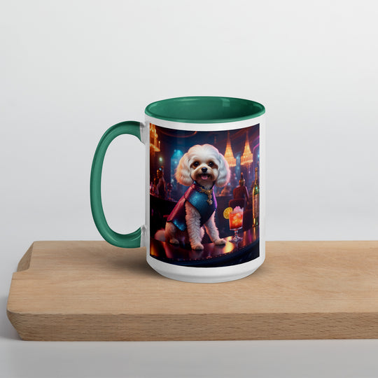 Cavapoo General- Mug with Color Inside v23