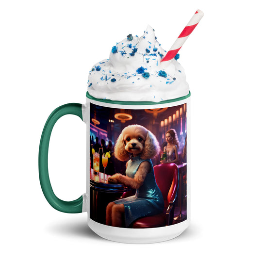 Cavapoo General- Mug with Color Inside v24