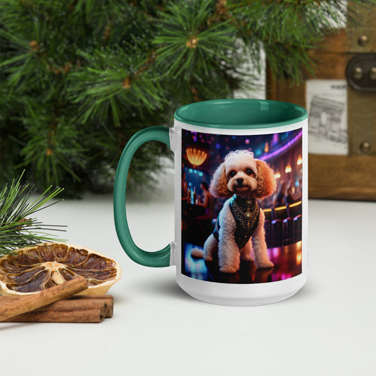 Cavapoo General- Mug with Color Inside v25