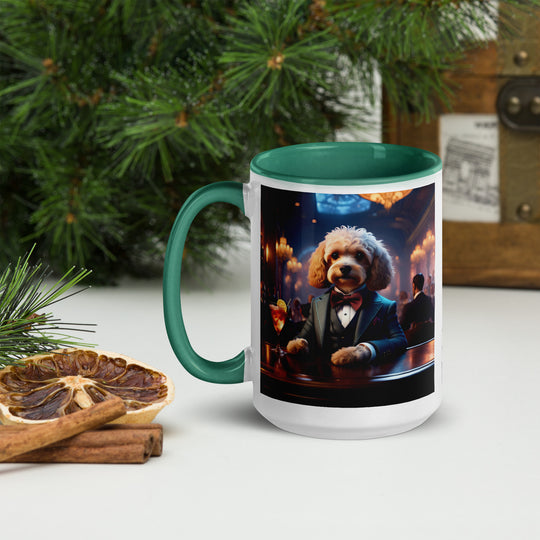 Cavapoo General- Mug with Color Inside v31