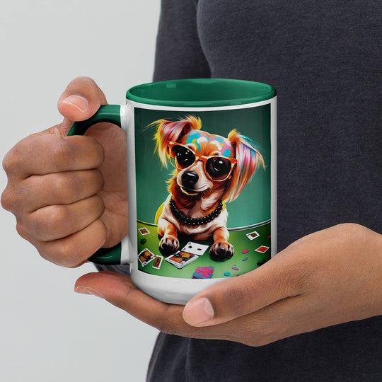 Chiweenie General- Mug with Color Inside v7