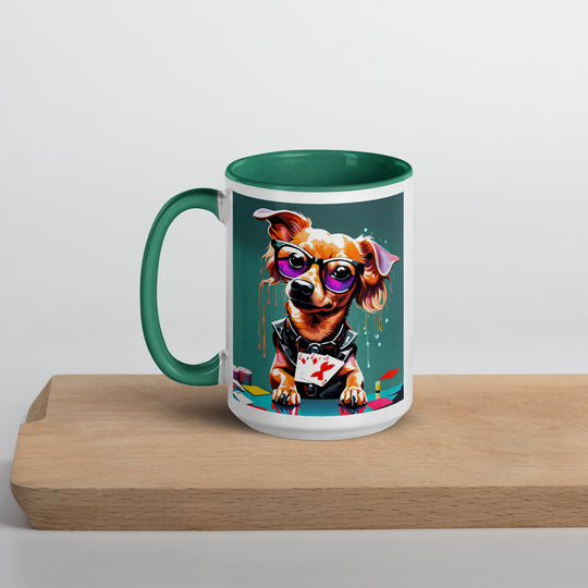 Chiweenie General- Mug with Color Inside v8