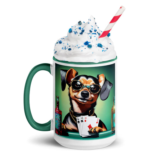 Chiweenie General- Mug with Color Inside v13