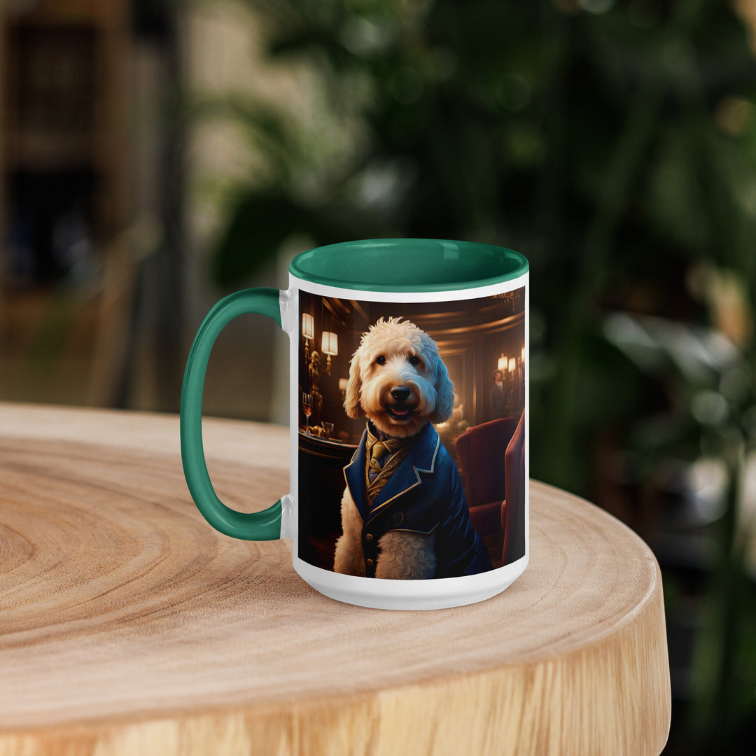 Goldendoodle- Mug with Color Inside v5