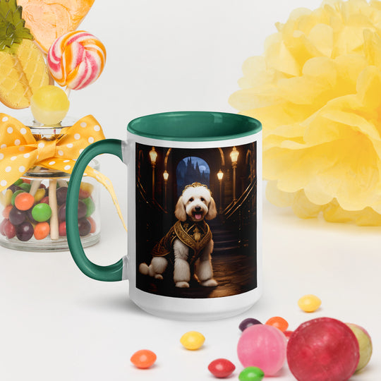 Goldendoodle- Mug with Color Inside v7