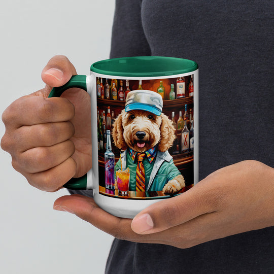 Goldendoodle- Mug with Color Inside v8