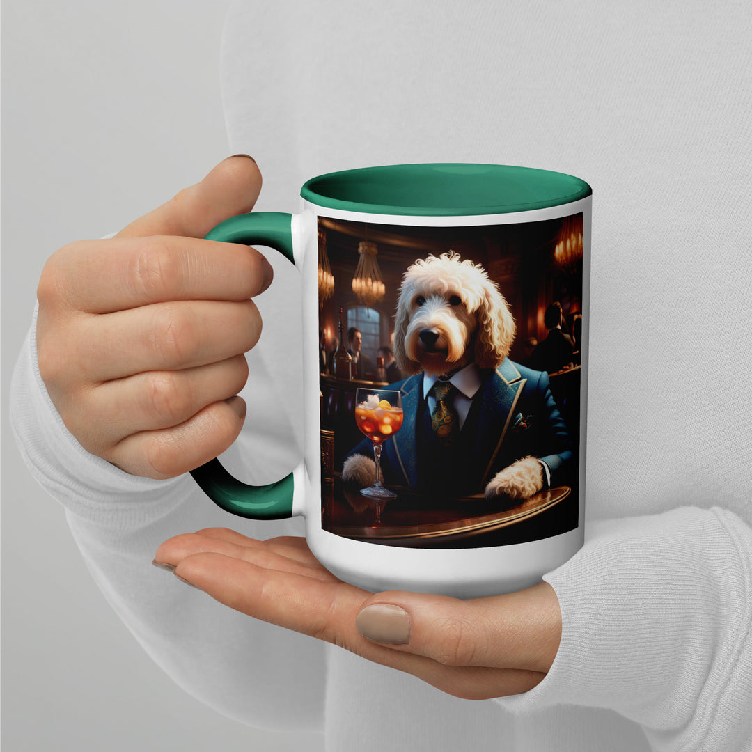 Goldendoodle- Mug with Color Inside v11