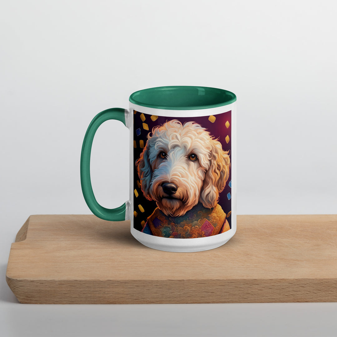 Goldendoodle- Mug with Color Inside v12