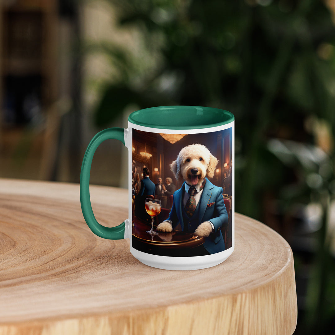 Goldendoodle- Mug with Color Inside v15