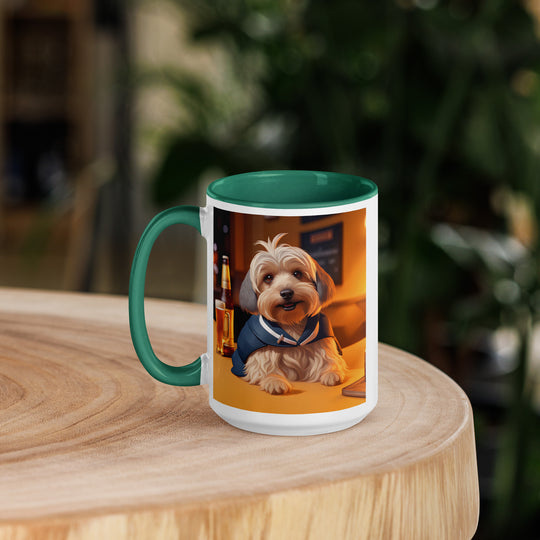 Yorkipoo General- Mug with Color Inside v7