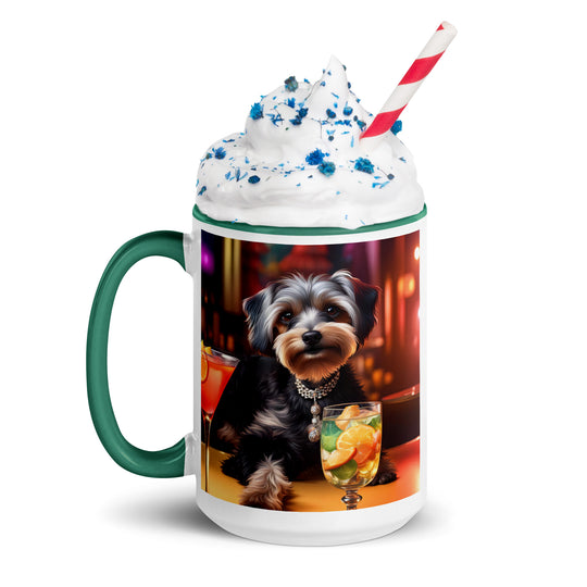 Yorkipoo General- Mug with Color Inside v8