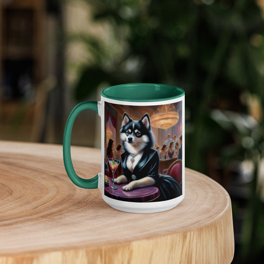 Pomsky General- Mug with Color Inside v5