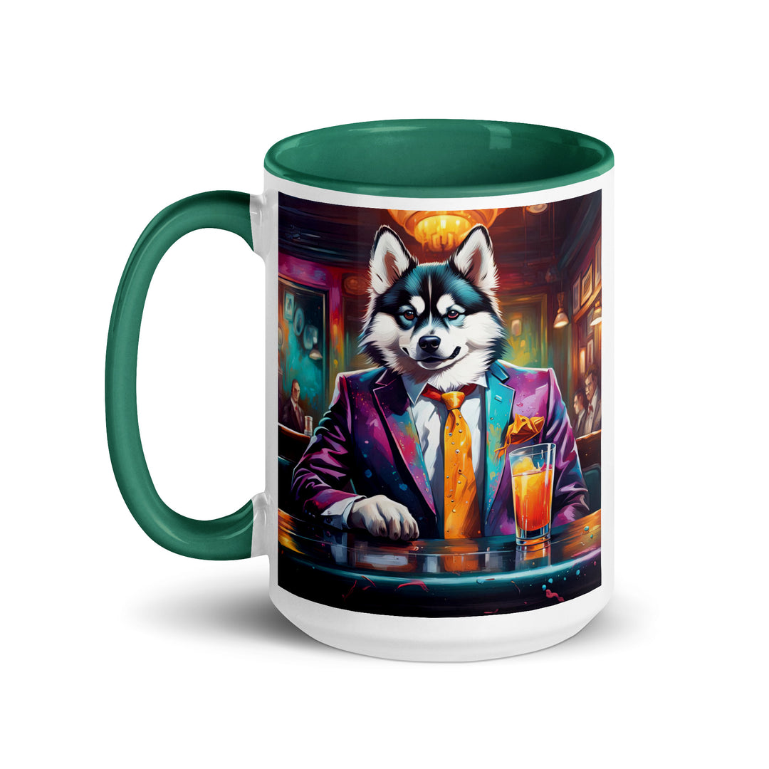 Pomsky General- Mug with Color Inside v6