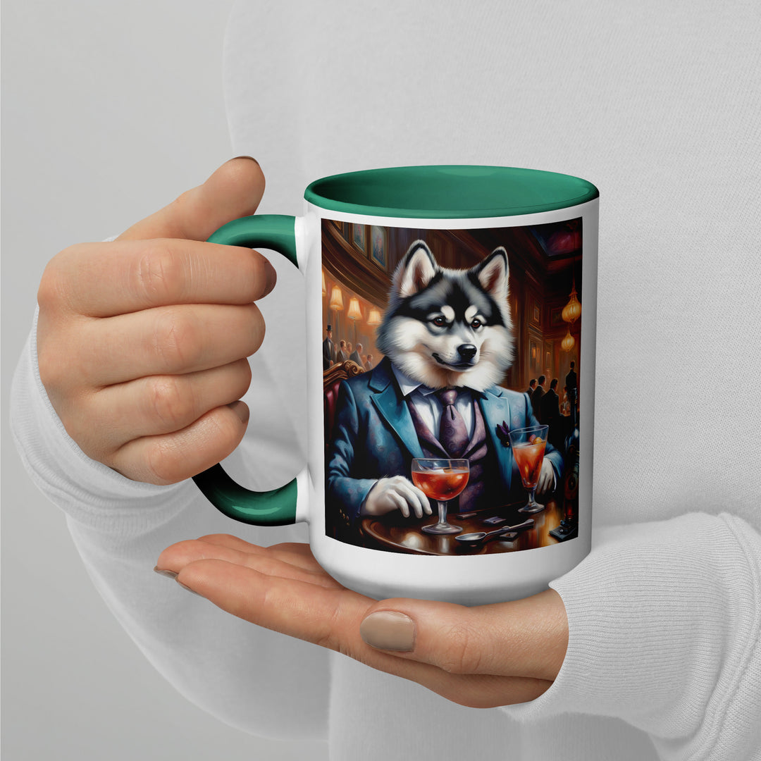 Pomsky General- Mug with Color Inside v8