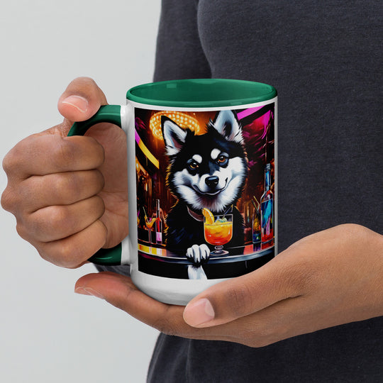 Pomsky General- Mug with Color Inside v9