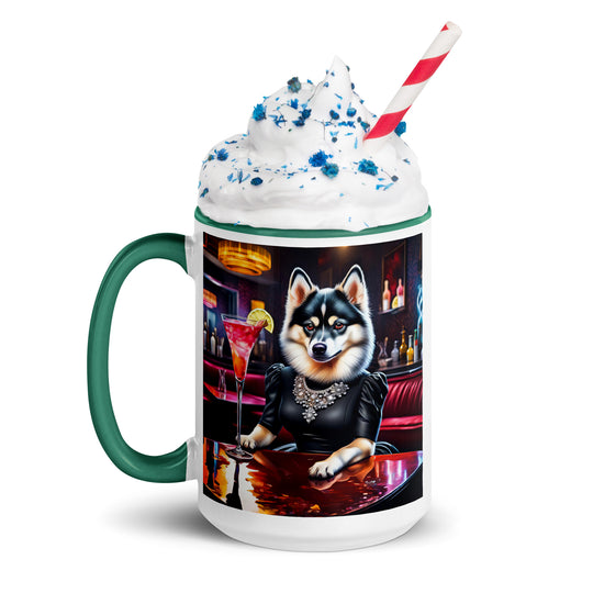 Pomsky General- Mug with Color Inside v10