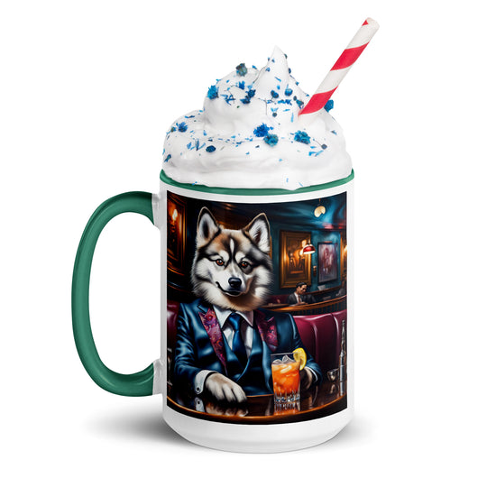 Pomsky General- Mug with Color Inside v11