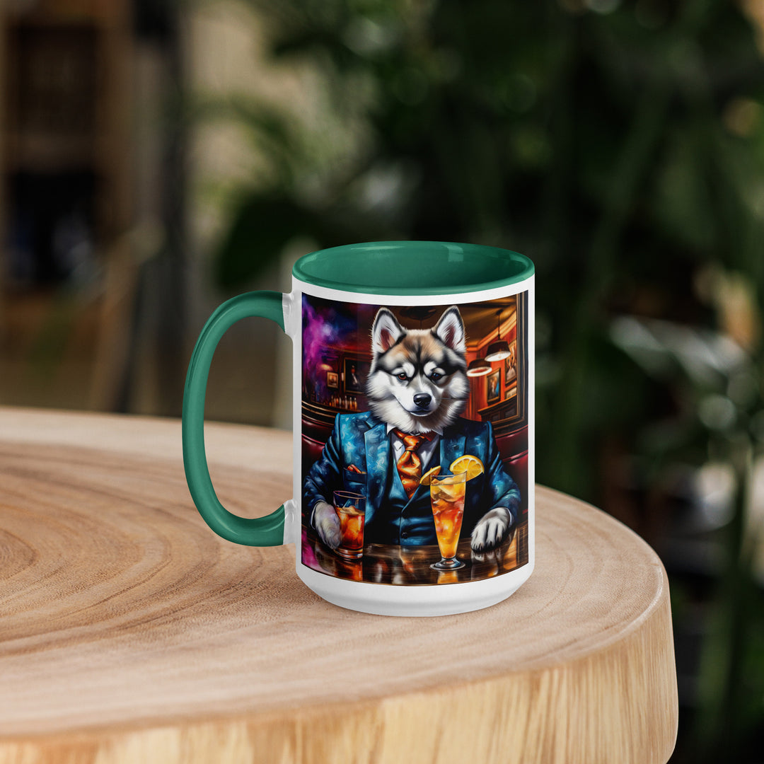 Pomsky General- Mug with Color Inside v13