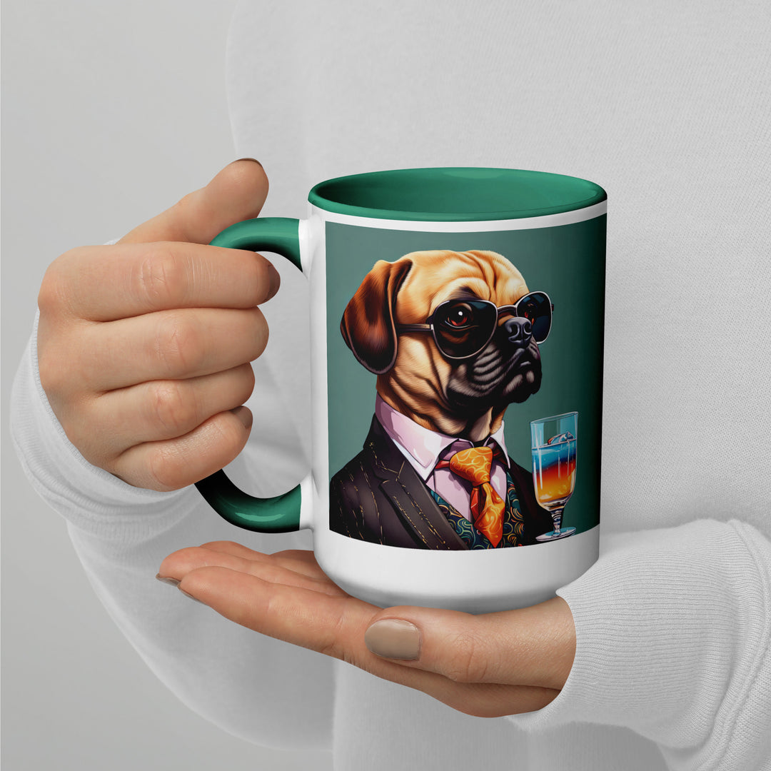 Puggle General- Mug with Color Inside