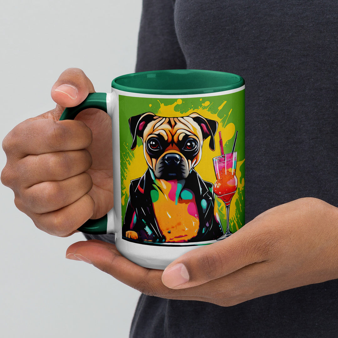 Puggle General- Mug with Color Inside v10