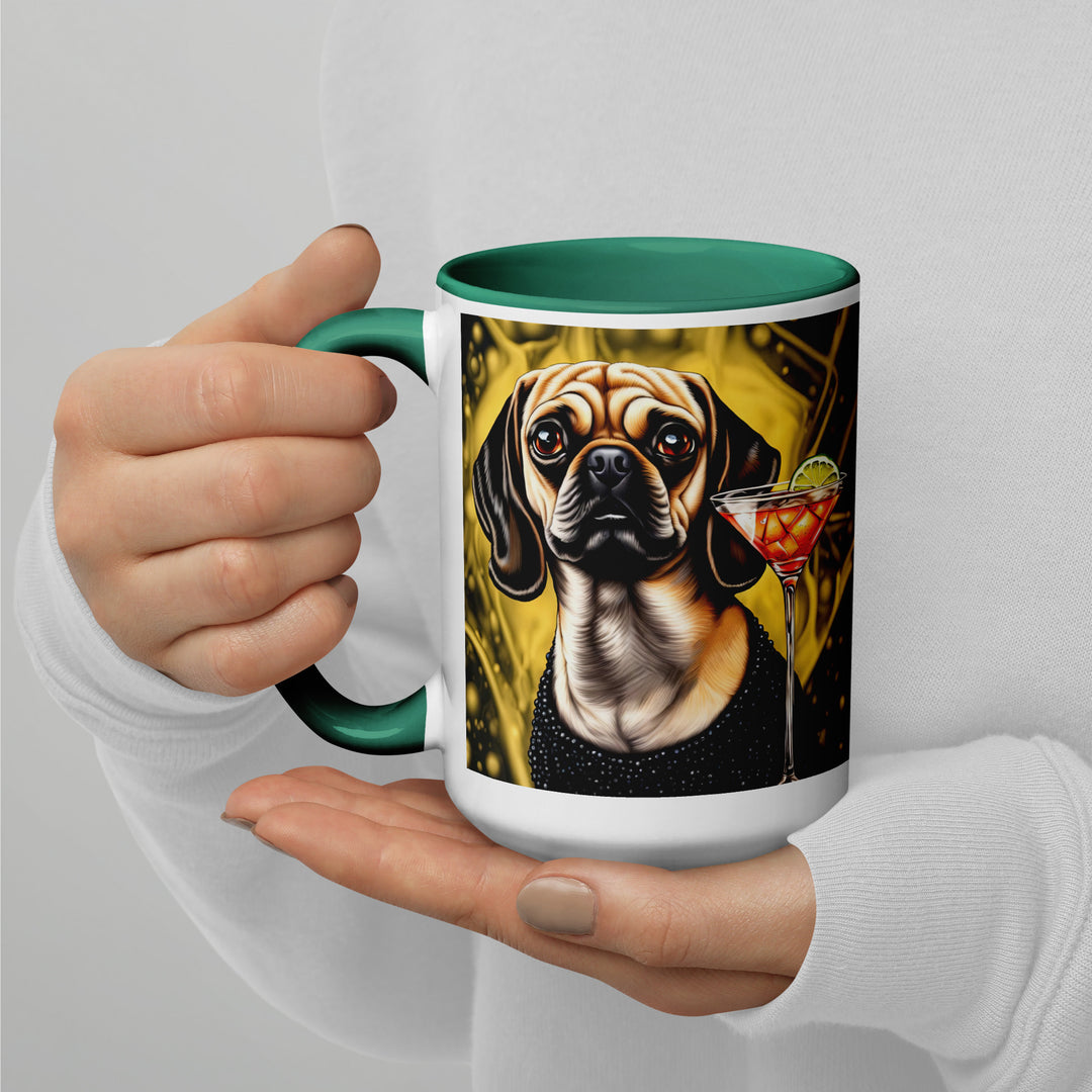 Puggle General- Mug with Color Inside v11